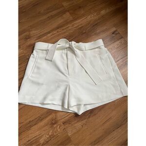 Nine West High Waist Cream Shorts